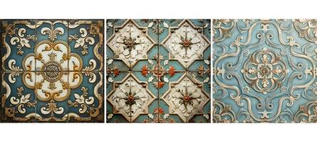 design antique ceramic tile background texture photo