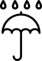 Umbrella protection icon symbol vector image. Illustration of the safety protect umbrella security design image