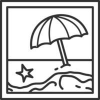 Umbrella protection icon symbol vector image. Illustration of the safety protect umbrella security design image