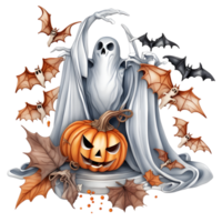 content Halloween journée clipart, Halloween journée composition, génératif ai png