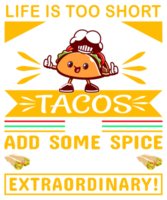 taco's t-shirt design, png