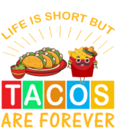taco's t-shirt ontwerp, png