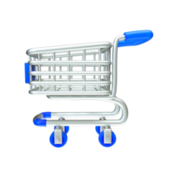 3d rendere shopping carrello png