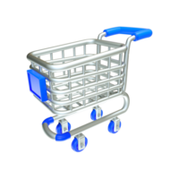 3d rendere shopping carrello png