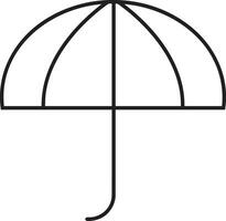 Umbrella protection icon symbol vector image. Illustration of the safety protect umbrella security design image