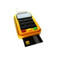 3d rendered card machine png