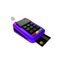 3d gerendert Karte Maschine png