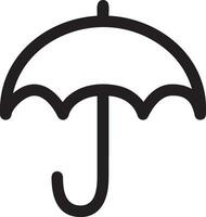 Umbrella protection icon symbol vector image. Illustration of the safety protect umbrella security design image