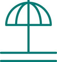 Umbrella protection icon symbol vector image. Illustration of the safety protect umbrella security design image