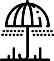 Umbrella protection icon symbol vector image. Illustration of the safety protect umbrella security design image