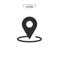 vector map pin location Basic Rounded Lineal