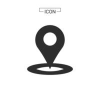 vector map pin location Basic Rounded Lineal