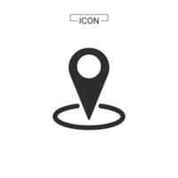 vector map pin location Basic Rounded Lineal