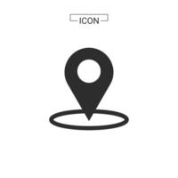 vector map pin location Basic Rounded Lineal