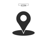 vector map pin location Basic Rounded Lineal