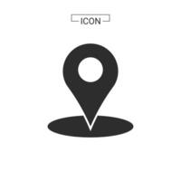 vector map pin location Basic Rounded Lineal