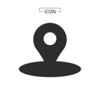 vector map pin location Basic Rounded Lineal