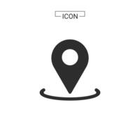 vector map pin location Basic Rounded Lineal