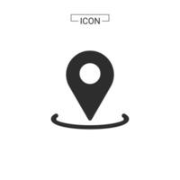 vector map pin location Basic Rounded Lineal