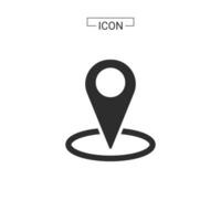 vector map pin location Basic Rounded Lineal