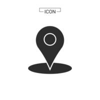 vector map pin location Basic Rounded Lineal