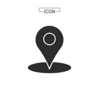 vector map pin location Basic Rounded Lineal