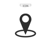 vector map pin location Basic Rounded Lineal