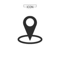 vector map pin location Basic Rounded Lineal