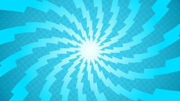 Abstract blue background with flash light and rays. Vector illustration for your design.