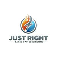 HVAC plumbing electric repair service and store logo vector