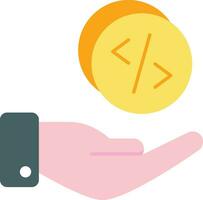 web developer flat icon design style vector