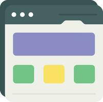 web layout flat icon design style vector