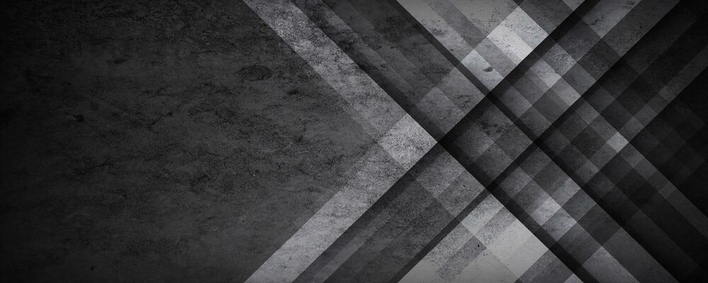 3D gray techno abstract background overlap layer on dark space with rough decoration. Modern graphic design element style. White diagonal shape concept for web banner, flyer, card, or brochure cover
