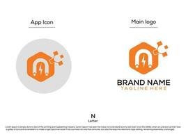 branding letter logo design vector