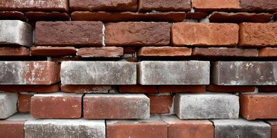 Brick wall background display high quality texture details. photo