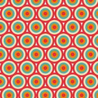 Mid Century Modern Style Pattern With Circles vector