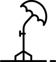 Umbrella protection icon symbol vector image. Illustration of the safety protect umbrella security design image