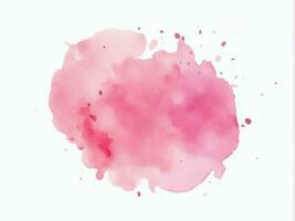 Detailed hand painted pink watercolour background vector