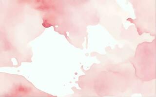 Detailed hand painted pink watercolour background vector