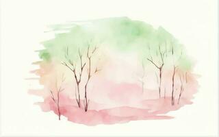 Detailed hand painted pink watercolour background vector