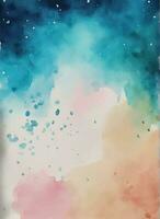 Detailed hand painted pink watercolour background vector