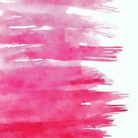 Detailed hand painted pink watercolour background vector