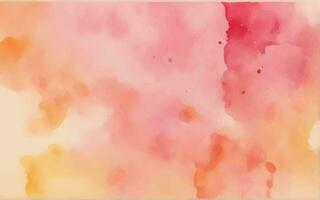 Detailed hand painted pink watercolour background vector