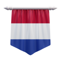 Niederlande National Flagge einstellen Illustration oder 3d realistisch Niederlande winken Land Flagge einstellen Symbol png