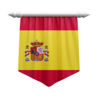 Spanien National Flagge einstellen Illustration oder 3d realistisch Spanien winken Land Flagge einstellen Symbol png