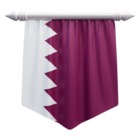 Qatar national flag set illustration or 3d realistic qatar waving country flag set icon png