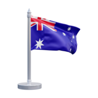 Australien nationell flagga uppsättning illustration eller 3d realistisk Australien vinka Land flagga uppsättning ikon png