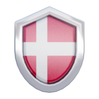 Dinamarca nacional bandeira conjunto ilustração ou 3d realista Dinamarca acenando país bandeira conjunto ícone png