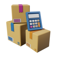 Package Calculation 3D Icon png
