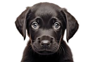 linda negro perrito en transparente antecedentes png